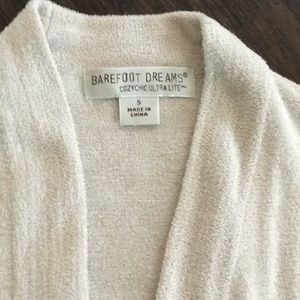 Barefoot Dreams Beige Short sleeve cardigan